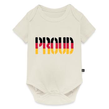 Proud Germany Flag, Proud to be German - Baby Premium short-sleeve bodysuit - off white - Front
