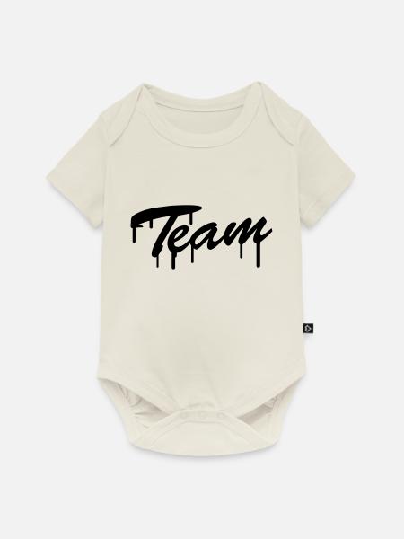 Team Graffiti - Baby Premium Kurzarmbody - Naturweiß