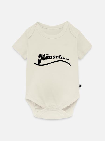 maeuschen - Baby Premium Kurzarmbody - Naturweiß