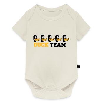 Duck Team - Baby Premium Kurzarmbody - Naturweiß - Vorne