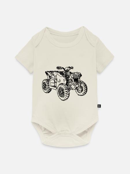 Scrambler Quad ATV - Baby Premium Kurzarmbody - Naturweiß