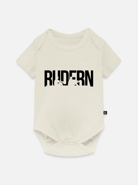 rudern - Baby Premium Kurzarmbody - Naturweiß