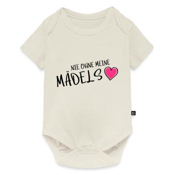 nie ohne meine maedels herz - Baby Premium Kurzarmbody - Naturweiß - Vorne