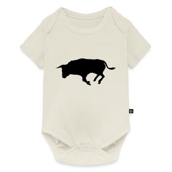 stier - Baby Premium Kurzarmbody - Naturweiß - Vorne