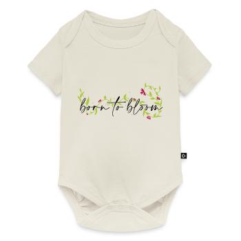 Born to bloom - Baby Premium Kurzarmbody - Naturweiß - Vorne