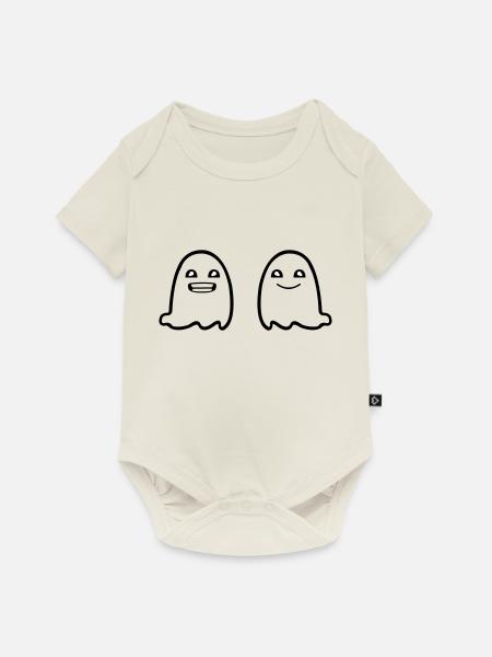 Ghosts - Baby Premium Kurzarmbody - Naturweiß