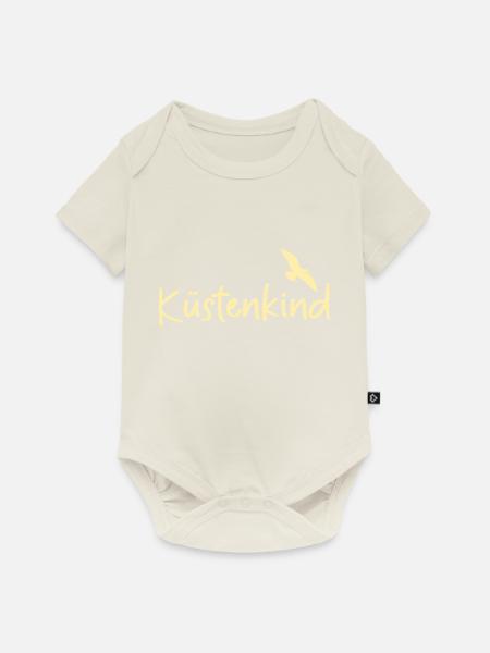 Küstenkind Möwe - Baby Premium Kurzarmbody - Naturweiß