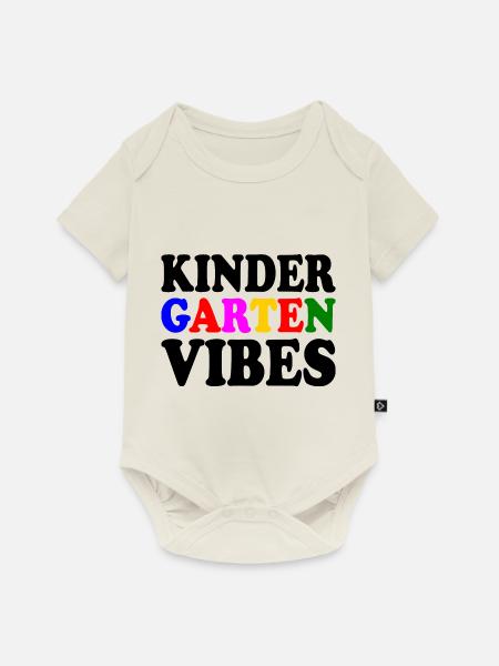 kindergarten vibes - Baby Premium Kurzarmbody - Naturweiß