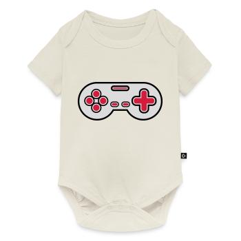 Ancien contrôleur Retro Gamer - Body à manches courtes Premium Bébé - blanc cassé - Devant