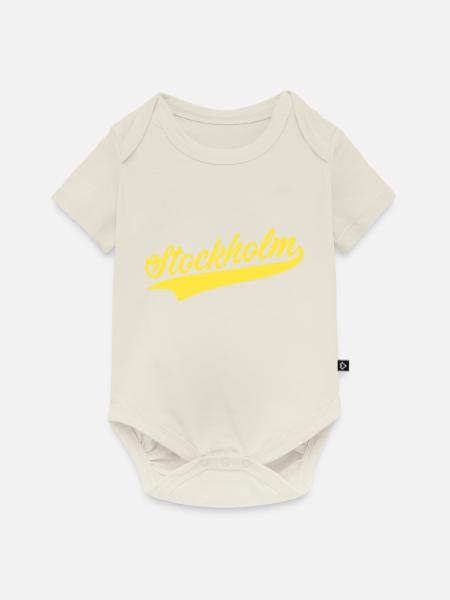 Stockholm - Baby Premium Kurzarmbody - Naturweiß