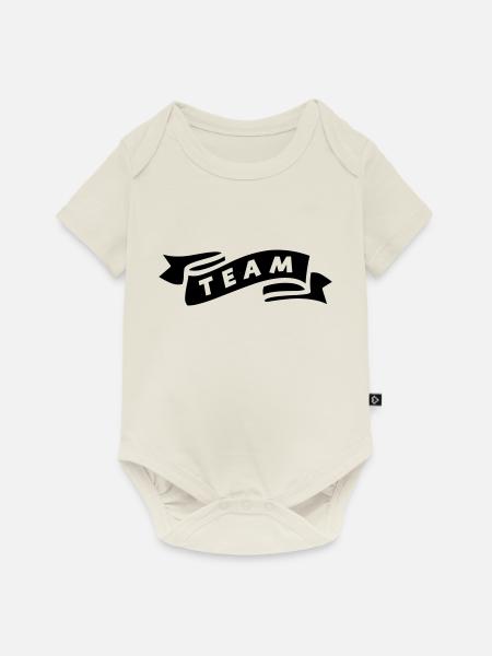 team - Baby Premium Kurzarmbody - Naturweiß