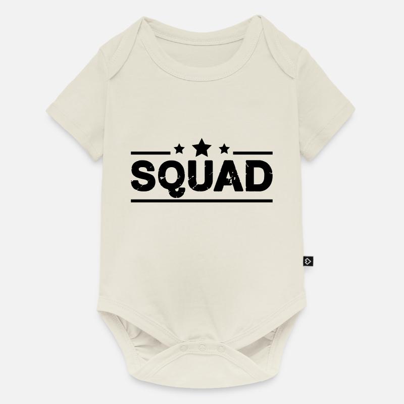 squad - Baby Premium Kurzarmbody - Naturweiß