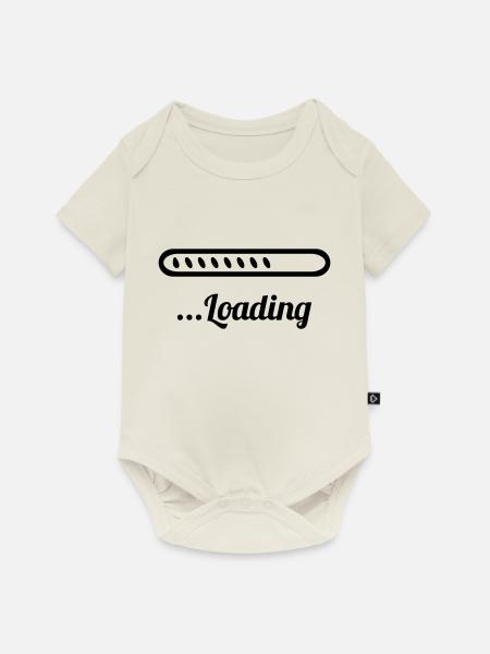 loading - Baby Premium Kurzarmbody - Naturweiß