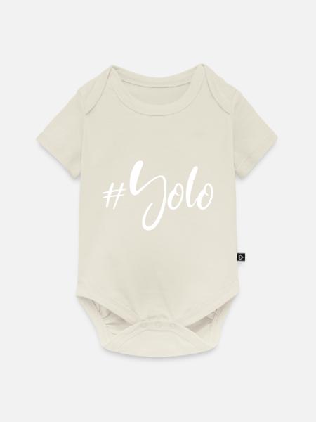 #Yolo - Jugendwort - Baby Premium Kurzarmbody - Naturweiß