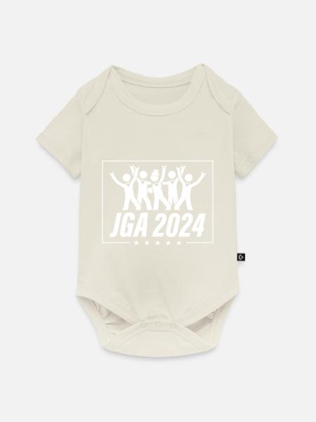 Junggesellen Abschied 2024 - Baby Premium Kurzarmbody - Naturweiß