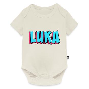 Name Motif: Luka - Baby Premium short-sleeve bodysuit - off white - Front