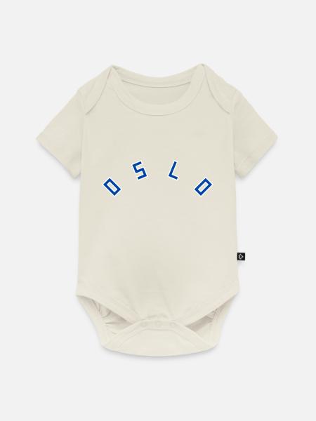 Oslo - Baby Premium Kurzarmbody - Naturweiß
