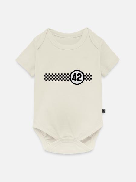 Racing 42 - Baby Premium Kurzarmbody - Naturweiß