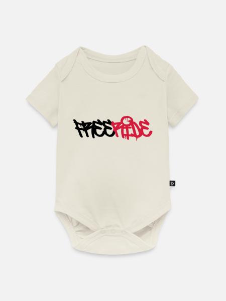 Freeride ! - Baby Premium Kurzarmbody - Naturweiß