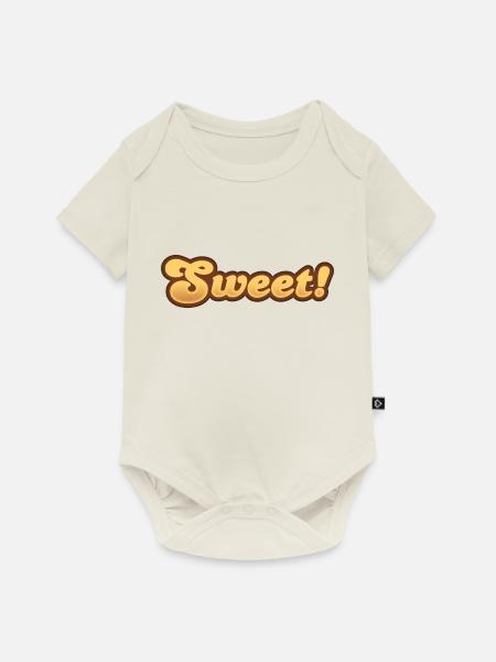 Süßes - Baby Premium Kurzarmbody - Naturweiß