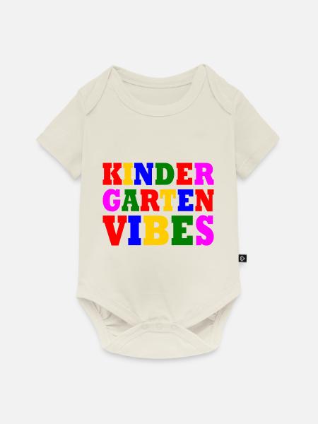 kindergarten vibes - Baby Premium Kurzarmbody - Naturweiß