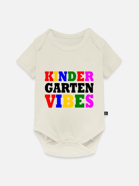 kindergarten vibes - Baby Premium Kurzarmbody - Naturweiß