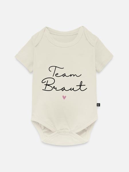 Team Braut / Crew / JGA Jungesellinnenabschied - Baby Premium Kurzarmbody - Naturweiß