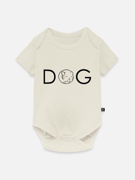 Hund Dog - Baby Premium Kurzarmbody - Naturweiß