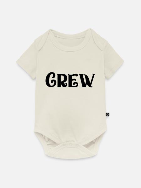 crew - Baby Premium Kurzarmbody - Naturweiß
