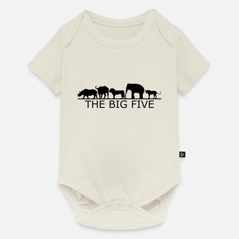 safari - Body à manches courtes Premium Bébé - blanc cassé