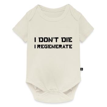 I don't die I regenerate (Doctor Who) - Body à manches courtes Premium Bébé - blanc cassé - Devant