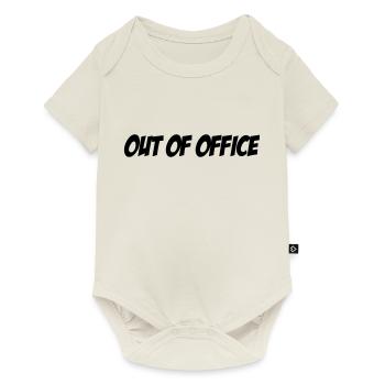 Out of Office - Body à manches courtes Premium Bébé - blanc cassé - Devant