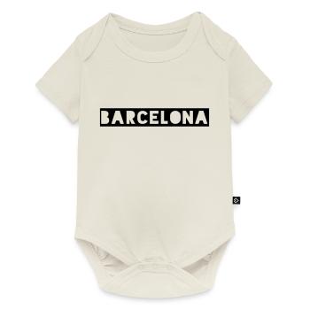 Barcelone - Body à manches courtes Premium Bébé - blanc cassé - Devant
