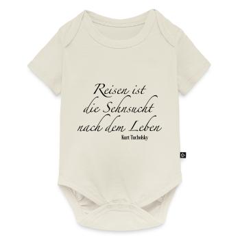 reisen - Baby Premium Kurzarmbody - Naturweiß - Vorne