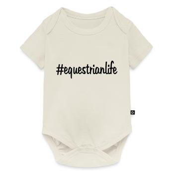 equestrianlife - Body à manches courtes Premium Bébé - blanc cassé - Devant