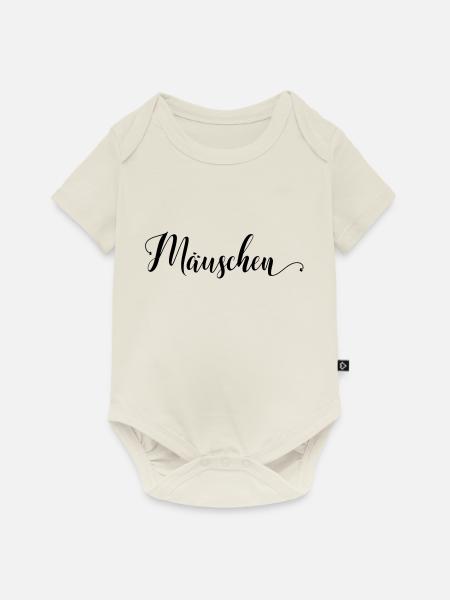 maeuschen - Baby Premium Kurzarmbody - Naturweiß