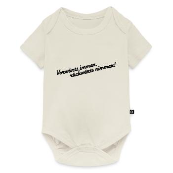Vorwärts immer rückwärts nimmer alleinstehend - Baby Premium Kurzarmbody - Naturweiß - Vorne