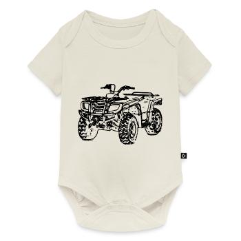 ATV Quad off-road vehicle off-road vehicle black - Baby Premium short-sleeve bodysuit - off white - Front