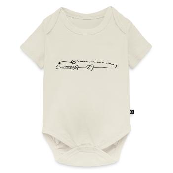 Crocodile - Baby Premium short-sleeve bodysuit - off white - Front
