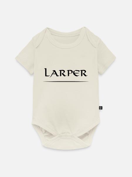 Larper - Baby Premium Kurzarmbody - Naturweiß