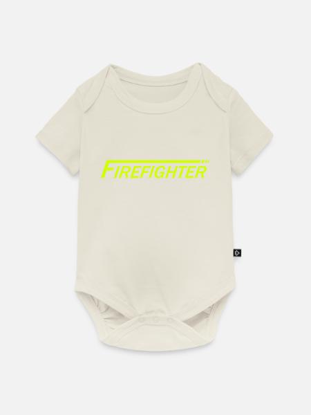 Firefighter - Baby Premium Kurzarmbody - Naturweiß
