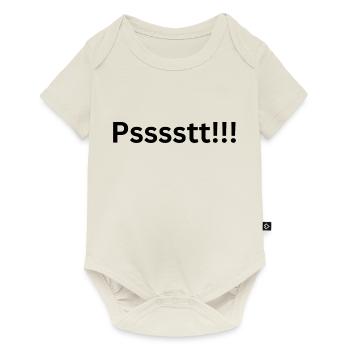 Psssstt - Baby Premium Kurzarmbody - Naturweiß - Vorne