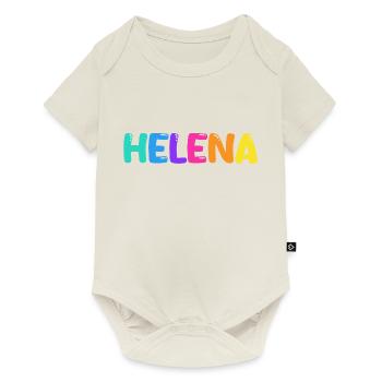Nom - Helena - Body à manches courtes Premium Bébé - blanc cassé - Devant