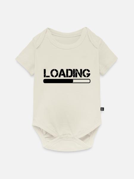 loading - Baby Premium Kurzarmbody - Naturweiß