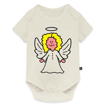 Christkind Engel - Baby Premium Kurzarmbody - Naturweiß - Vorne