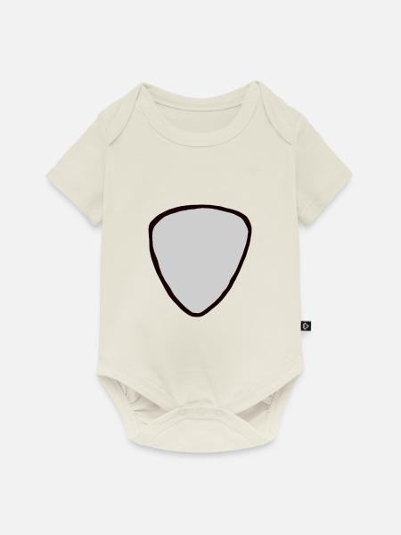 Plektrum - Baby Premium Kurzarmbody - Naturweiß
