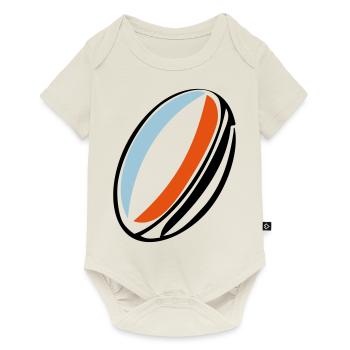 rugby ball france - Baby Premium short-sleeve bodysuit - off white - Front