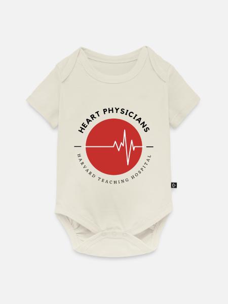 Heart Physician Harvard - Baby Premium Kurzarmbody - Naturweiß