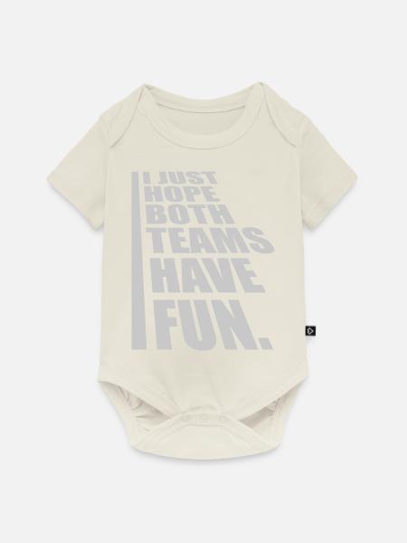 Both Teams Have Fun - Baby Premium Kurzarmbody - Naturweiß