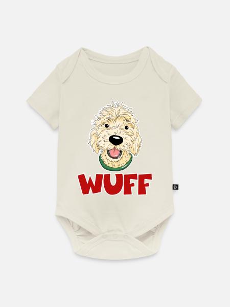 DonWUFF - Baby Premium Kurzarmbody - Naturweiß